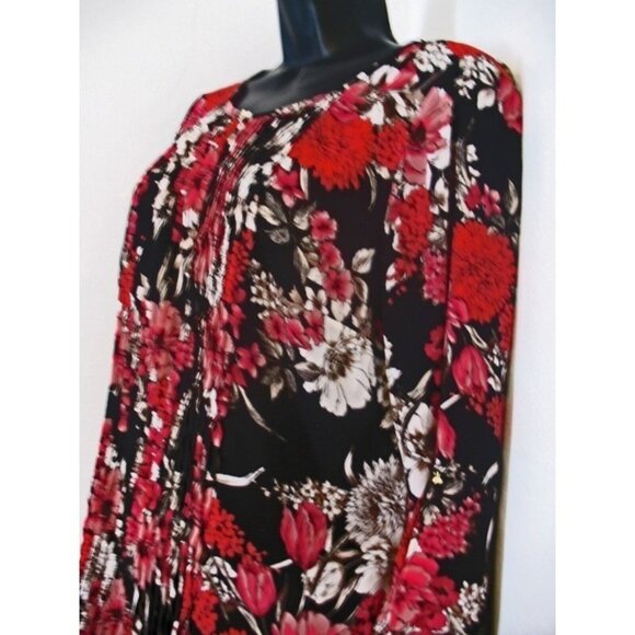 Womens Roz&Ali Size Small Red&Black Long sleeves, ribbed, Tunic, very soft. - Picture 6 of 7